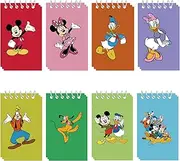 24 Pieces Mini NotePads Mouse Themed Party Favor as Mickey Minnie Theme Notepads Spiral Notepads Birthday Teacher Classroom Rewards Supplies for Kids Party Goody Bags Stuffers, 2.36 x 3.94 Inches