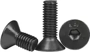 50pcs Inch Inner Hexagon Socket Countersunk Bolts 2-56 4-40 6-32 8-32 10-24 10-32 Size Thread Flat Screws Black Carbon Steel(50 PCS- 1-1/2",8-32)