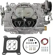 RADHLBNIU Carburetor For 1409 Performer Series Marine 600 CFM 4 Barrel Square Bore with Air Valve Secondary Electric Choke Compatible with Marine Mercury Chevy Chrysler Engine