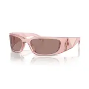 NEW SPR A14 19Q10D PRADA SUNGLASSES PR A14S 19Q10D PEACH WOMEN PRADA PRA14S