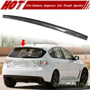 08-13 Fit FOR SUBARU Impreza Wagon 3rd Rear Gurney Flap Trunk Spoiler Carbon