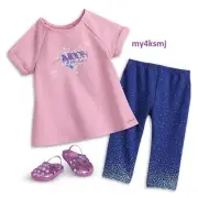 American Girl LUCIANA'S PAJAMAS SET and SLIPPERS Doll NOT included FAST SHIP