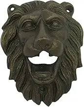 Cast Iron Wall Mounted Lion Head Themed Bottle Opener Bron e