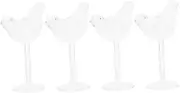 INOOMP 1Set Elegant Bird Shape Cocktail Glasses Transparent Wine Goblets for Weddings Anniversaries and Special Occasions Premium Glass Wine Containers