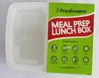 Freshware 3 Compartment Meal Prep Containers Pack of 18 Reusable Microwave Safe