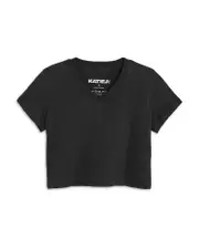 KatieJnyc Girls' Courage Cropped V Neck Tee - Big Kid