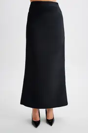Micah Suiting Maxi Skirt - Black