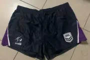 Melbourne Storm NRL Tidwell Footy Shorts Mens 4XL
