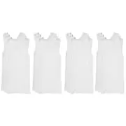 12x Bonds Boys Kids Chesty Comfy Cotton White Vest Singlets Tank Top UYG33A Bulk