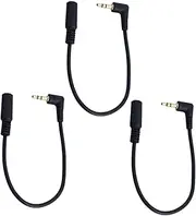 LIFKICH 3pcs Male to Female Aux Extension Cable Durable TPE Audio Extension Cord for Headphones Smartphones Tablets and Speakers Convenient Music Enjoyment