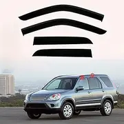 4Pcs Car Wind Deflectors for CRV Mk2-Rd 2002-2006, Side Window Ventilated Visors Rain Deflector