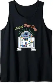 [STAR WARS] R2-D2 Droid Cute Christmas Holiday Merry Beep Boop Tank Top