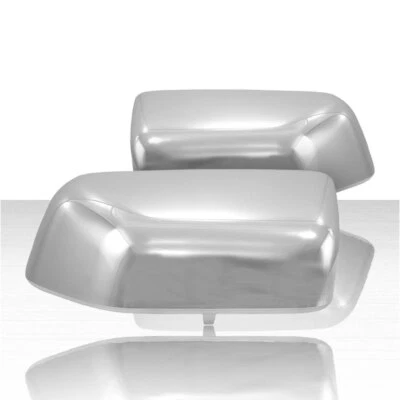 2pc Top Half Replacement Mirror Covers for 17-20 Ford Superduty XL/XLT - Chrome
