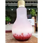 台灣生產 大口徑700CC發光燈泡瓶/ 創意燈泡瓶 塑膠瓶 電燈泡杯 /發光燈泡/  100支單價
