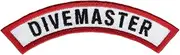 [Cypress Collectibles Embroidered Patches] Divemaster Diver Chevron Patch Embroidered Iron On Scuba Diving Emblem Souvenir