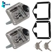 New 2pcs Camper Trailer UTE T Handle Locks Tool Box With Keys STAINLESS STEEL