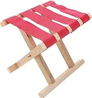 VANZACK Wood Folding Stool, Travel Folding Camping Stool Portable Camping Fishing Stool Foldable Outdoor Camping Chair for Fishing BBQ Hiking Gardening,Beach,Travel 28cm