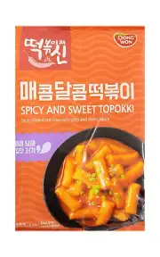 Korean Dongwon God of TTeokbokki, Sweet Spicy Topokki Rice Cake x 2Packs