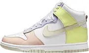 [Nike] DD1869-106 WMNS DUNK HIGH WHITE/DARK SULFUR/WHITE Women's Dunk High White Yellow