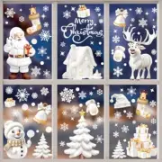 190 Pcs Stereoscopic Effect Christmas Window Clings, Double-Sided Printed