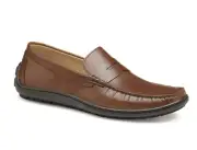 Johnston & Murphy Nichols Penny Tan Full Grain Size:8.5M