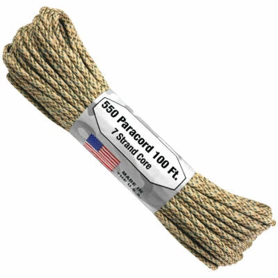 Atwood Rope MFG Parachute Cord Desert Rated For 550 Lbs. Nylon Construction