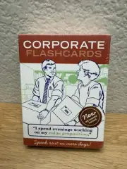 Corporate Flashcards: Speak Suit In Mere Days Funny Office Work Humor Sealed