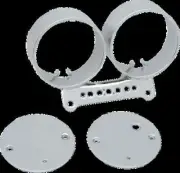 DS Chrome Double Gauge Bracket Mount for Harley Dyna Conv 97-00