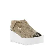 8100 Melrose Perforated Slingback Wedge Platform Sandle