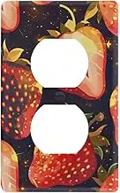 Cosmic Red Strawberry Decorative covers and switch plates unique wall switch plates tapa para switch de luz 4.53" x 2.76" Toggle Switch