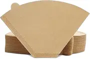 Muztinte #4 Cone Coffee Filters, 100 Count (Pack of 1)，4 Coffee Filters Paper fits for Pour Over and Drip Coffee Maker, 8-12 Cup，Natural Unbleached，Chlorine Free