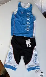 NWT Pearl Izumi Select Custom Tri Singlet Women Shorts Jersey Chicago Triathlon