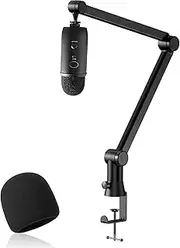 Blue Yeti Microphone Arm - Premium Boom Arm for Blue Yeti, Heavy Duty Blue Yeti Mic Arm and Cable Management, Great for Gaming and Streaming, 360° Rotatable Blue Yeti Mic Stand by YOUSHARES