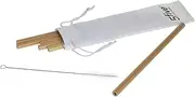 5Five - Set of 6 Bamboo Straws with Pen Bag