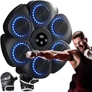 SVCEQZE Space Saving Boxing Trainer Fitness Sculpting, Boxing Machine Wireless with 9 Modes, Smart Music Boxing Trainer, Smart Connection Boxing Equipment Wall Mounted Boxing Punching Pad, 40cm