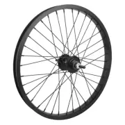 20" Weinmann DM30 BMX Bicycle Rear Wheel 36h Hub B/O 3/8 Black 1s FW/FW