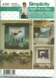 Simplicity Sewing Pattern 4741 Christmas Angels Quilt UNCUT