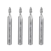 4pcs 6mm Shank 4mm x 11mm Straight End Mill Cutter CNC Router Bits 2 Flute