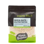 Honest to Goodness Organic Quick Oats - Gluten Tested | 700g