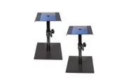BravoPro SS036 Black Monitor Speaker Table Stand - Pair
