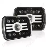 Pair 5x7 7x6" LED Headlights Hi-Lo DRL For 1982-2012 Ford E150 E250 E350 Van (for: Peugeot)