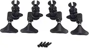 Mikinona Ukulele Tuning Pegs 4-piece Set for Bass Ukulele Acoustic Machine Heads Sealed Tuners Durable Metal Elegant Plastic Easy Mounting Screws