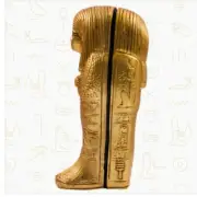 Mummy Inside A Coffin Certified Accurate Rare Gold leaf Plated Sculpture
