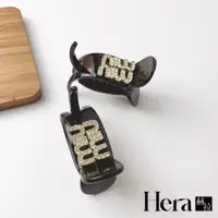 在飛比找ETMall東森購物網優惠-【Hera 赫拉】水鑽雙面字母黑色香蕉夾 L11108161