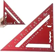 180 mm Woodworking Chamfer, 3D Mitre Angle, Multifunctional Protractor, Angle Measure, Aluminium Alloy High Precision Layout Measuring Tool, Scribing Tool, Woodworking Measuring Tools