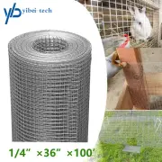 1/4 inch Hardware Cloth 36in×100ft Chicken Wire Poultry Fence Welded Wire Mesh