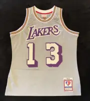 Los Angeles Lakers Wilt Chamberlain Mitchell And Ness Swingman Jersey Mens L NWT