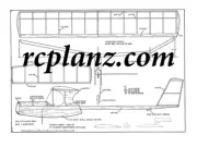 R/C AIRPLANE PLANS & PATTERNS: 1/2 Stick 19" Wingspan - Free Flight Rubber Model