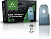 [AVARA] Robotic Lawnmower Blade - Replacement Blades Husqvarna Robotic Lawnmower - Innovative Screws - for Lawn Robot Automower from Husqvarna, Gardena, Yard Force - Pack of 30