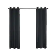 Windoware 360 x 223cm Charcoal Urban Room Darkening Eyelet Curtain - 1 Pack